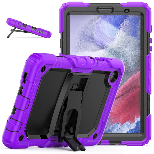 Shockproof Colorful Silica Gel + PC Protective Case with Holder & Shoulder Strap