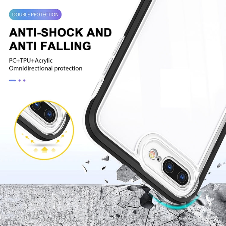 Bright Series Clear Acrylic + PC+TPU Shockproof Case, For iPhone 8 Plus / 7 Plus