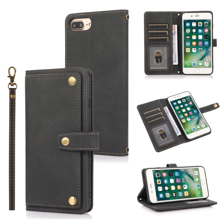 PU + TPU Horizontal Flip Leather Case with Holder & Card Slot & Wallet & Lanyard, For iPhone 8 Plus & 7 Plus, For iPhone XS / X, For iPhone XR, For iPhone XS Max
