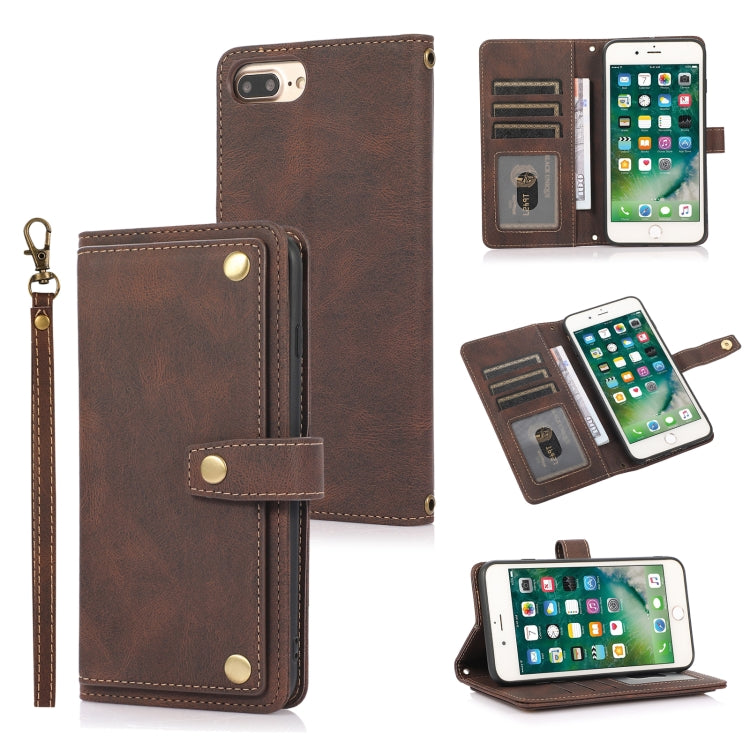 PU + TPU Horizontal Flip Leather Case with Holder & Card Slot & Wallet & Lanyard, For iPhone 8 Plus & 7 Plus, For iPhone XS / X, For iPhone XR, For iPhone XS Max