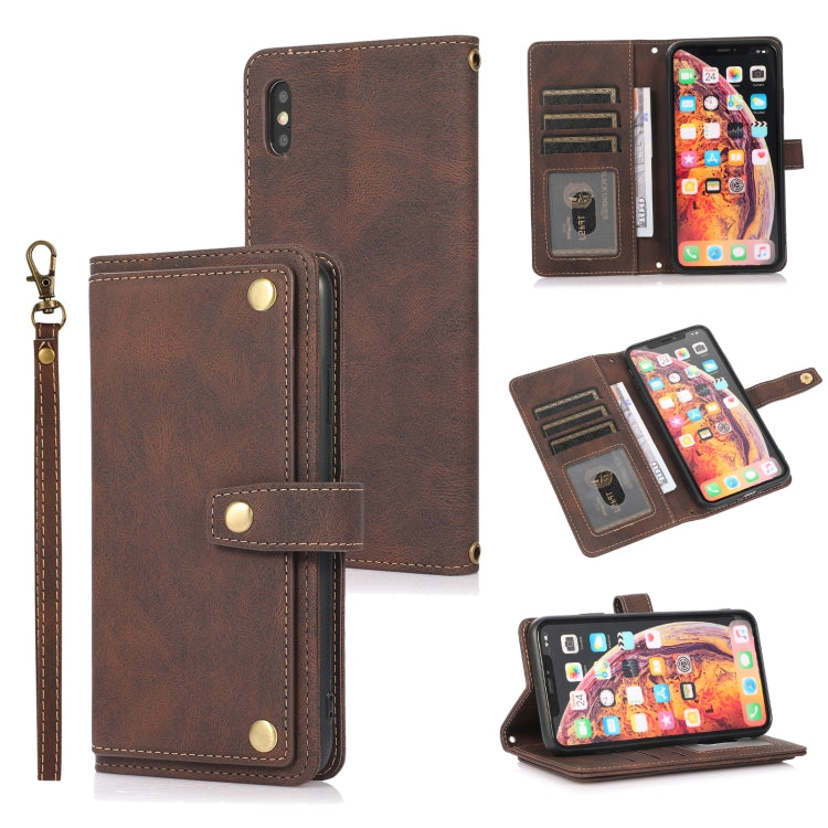 PU + TPU Horizontal Flip Leather Case with Holder & Card Slot & Wallet & Lanyard, For iPhone 8 Plus & 7 Plus, For iPhone XS / X, For iPhone XR, For iPhone XS Max