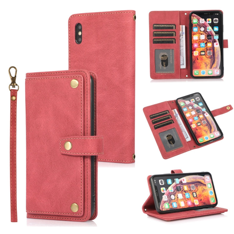 PU + TPU Horizontal Flip Leather Case with Holder & Card Slot & Wallet & Lanyard, For iPhone 8 Plus & 7 Plus, For iPhone XS / X, For iPhone XR, For iPhone XS Max