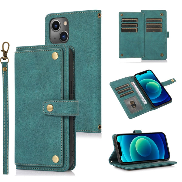 PU + TPU Horizontal Flip Leather Case with Holder & Card Slot & Wallet & Lanyard, For iPhone 12 mini, For iPhone 12 / 12 Pro, For iPhone 12 Pro Max, For iPhone 13 mini