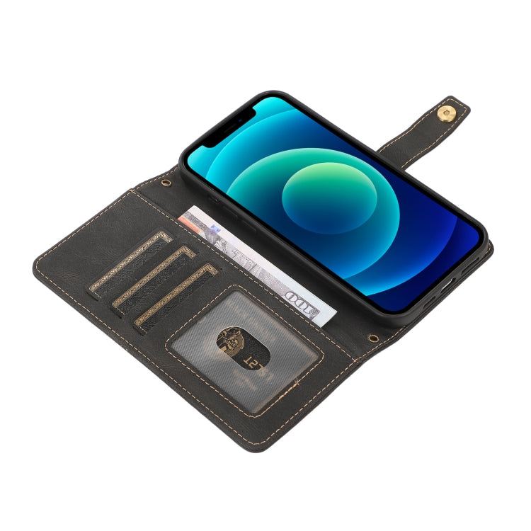 PU + TPU Horizontal Flip Leather Case with Holder & Card Slot & Wallet & Lanyard, For iPhone 13, For iPhone 13 Pro, For iPhone 13 Pro Max