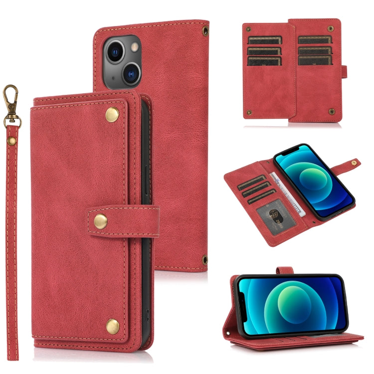 PU + TPU Horizontal Flip Leather Case with Holder & Card Slot & Wallet & Lanyard, For iPhone 13, For iPhone 13 Pro, For iPhone 13 Pro Max