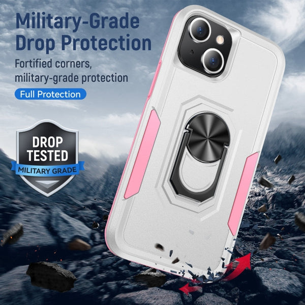 Pioneer Armor Heavy Duty PC + TPU Shockproof Case with Holder, For iPhone 13 mini, For iPhone 13, For iPhone 13 Pro, For iPhone 13 Pro Max