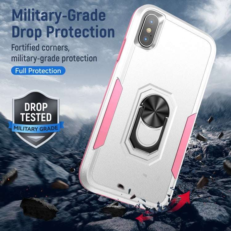 Pioneer Armor Heavy Duty PC + TPU Shockproof Case with Holder, For iPhone XS Max