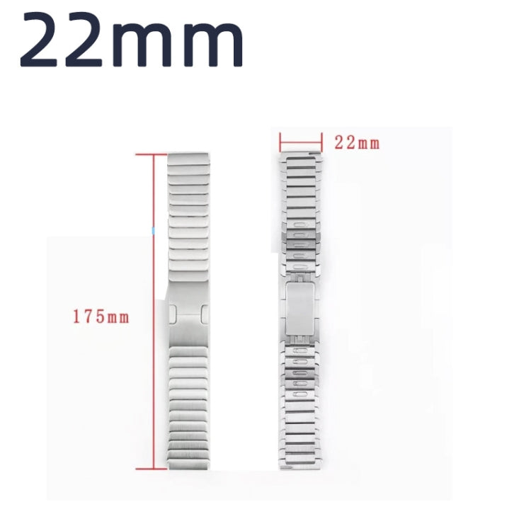 22mm Self-demolition Stainless Steel Metal Replacement Watchband