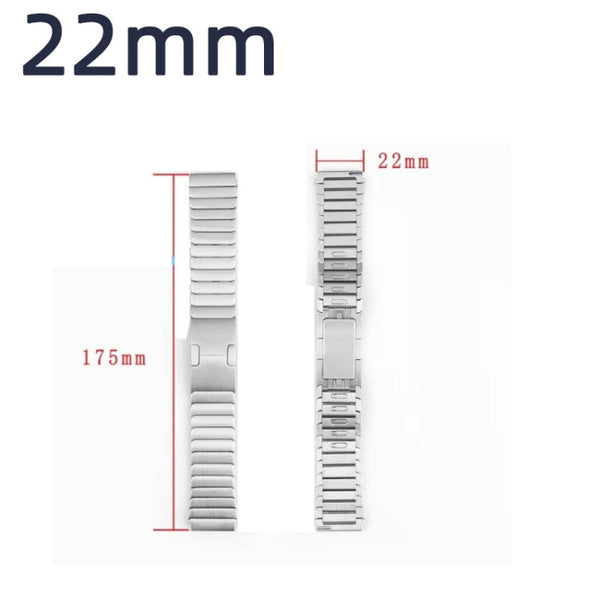 22mm Self-demolition Stainless Steel Metal Replacement Watchband