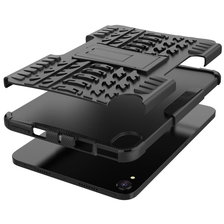 Tire Texture TPU + PC Shockproof Case with Holder