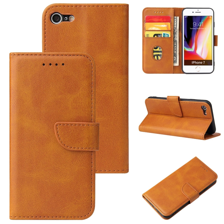 Calf Texture Buckle Horizontal Flip Leather Case with Holder & Card Slots & Wallet, For iPhone XR, For iPhone SE 2022 / SE 2020 & 8 & 7, For iPhone 8 Plus & 7 Plus, For iPhone 6 Plus & 6s Plus
