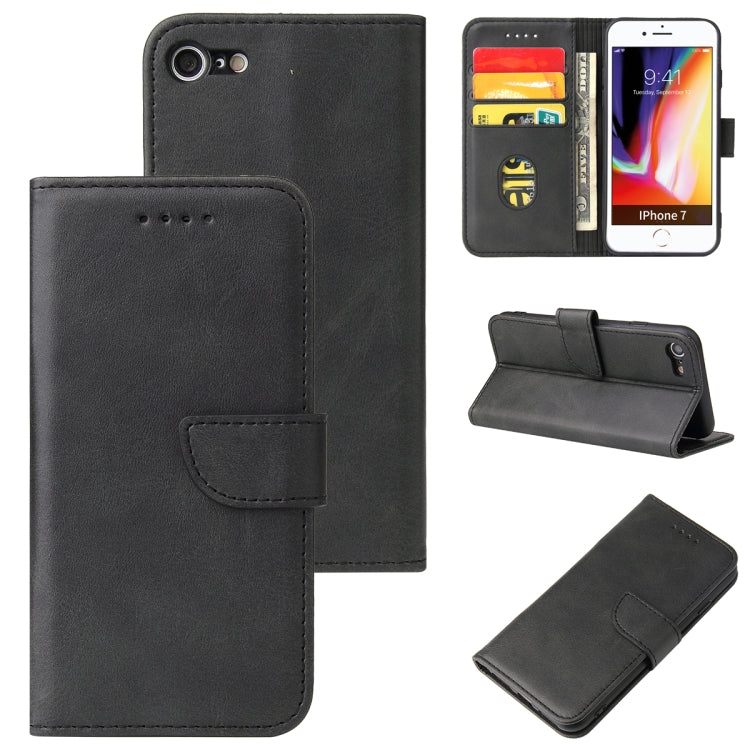 Calf Texture Buckle Horizontal Flip Leather Case with Holder & Card Slots & Wallet, For iPhone XR, For iPhone SE 2022 / SE 2020 & 8 & 7, For iPhone 8 Plus & 7 Plus, For iPhone 6 Plus & 6s Plus