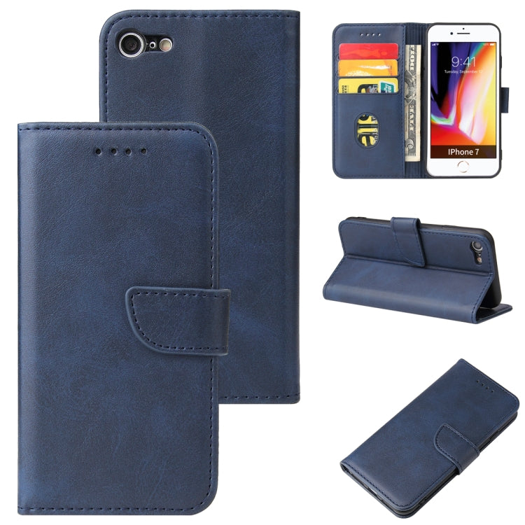 Calf Texture Buckle Horizontal Flip Leather Case with Holder & Card Slots & Wallet, For iPhone XR, For iPhone SE 2022 / SE 2020 & 8 & 7, For iPhone 8 Plus & 7 Plus, For iPhone 6 Plus & 6s Plus