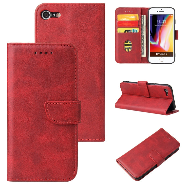 Calf Texture Buckle Horizontal Flip Leather Case with Holder & Card Slots & Wallet, For iPhone XR, For iPhone SE 2022 / SE 2020 & 8 & 7, For iPhone 8 Plus & 7 Plus, For iPhone 6 Plus & 6s Plus