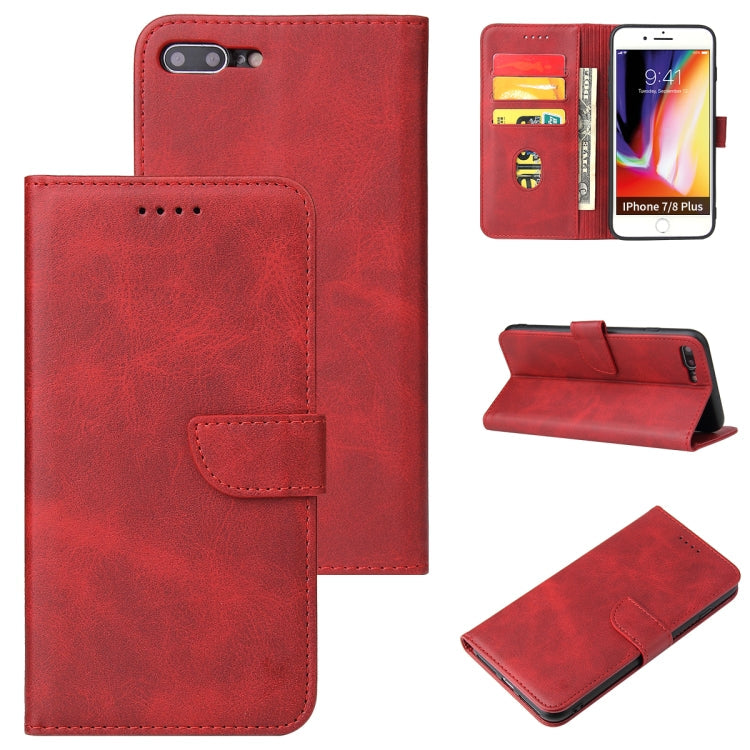 Calf Texture Buckle Horizontal Flip Leather Case with Holder & Card Slots & Wallet, For iPhone XR, For iPhone SE 2022 / SE 2020 & 8 & 7, For iPhone 8 Plus & 7 Plus, For iPhone 6 Plus & 6s Plus