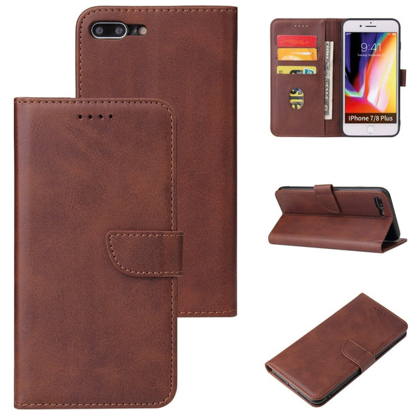 Calf Texture Buckle Horizontal Flip Leather Case with Holder & Card Slots & Wallet, For iPhone XR, For iPhone SE 2022 / SE 2020 & 8 & 7, For iPhone 8 Plus & 7 Plus, For iPhone 6 Plus & 6s Plus