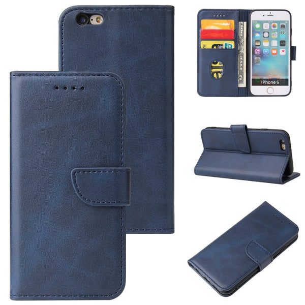 Calf Texture Buckle Horizontal Flip Leather Case with Holder & Card Slots & Wallet, For iPhone XR, For iPhone SE 2022 / SE 2020 & 8 & 7, For iPhone 8 Plus & 7 Plus, For iPhone 6 Plus & 6s Plus