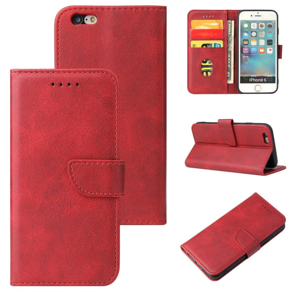 Calf Texture Buckle Horizontal Flip Leather Case with Holder & Card Slots & Wallet, For iPhone XR, For iPhone SE 2022 / SE 2020 & 8 & 7, For iPhone 8 Plus & 7 Plus, For iPhone 6 Plus & 6s Plus