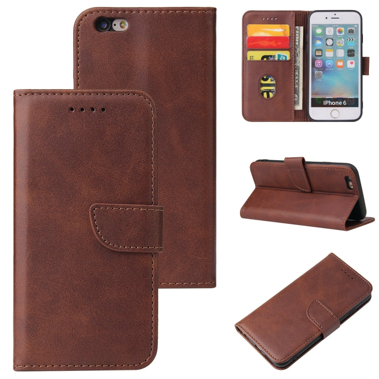 Calf Texture Buckle Horizontal Flip Leather Case with Holder & Card Slots & Wallet, For iPhone XR, For iPhone SE 2022 / SE 2020 & 8 & 7, For iPhone 8 Plus & 7 Plus, For iPhone 6 Plus & 6s Plus