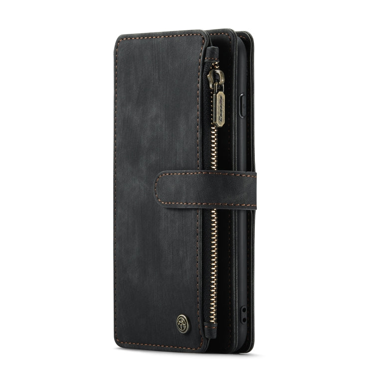 CaseMe-C30 PU + TPU Multifunctional Horizontal Flip Leather Case with Holder & Card Slot & Wallet & Zipper Pocket