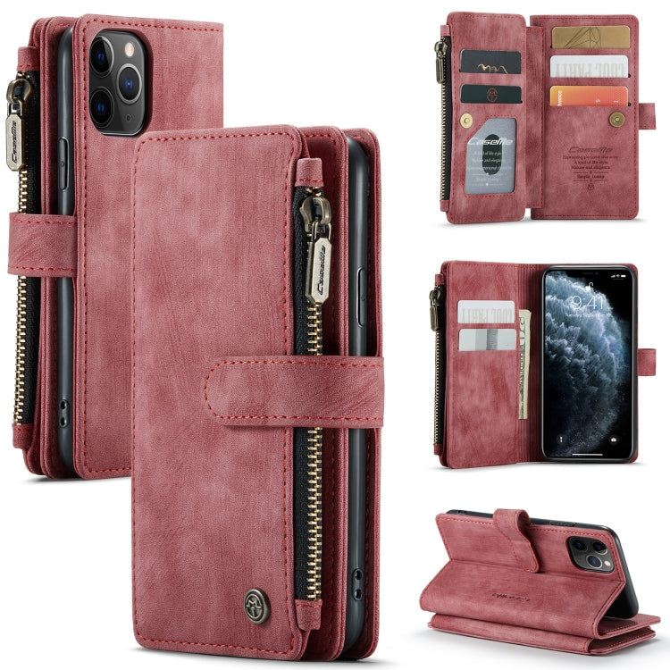 CaseMe-C30 PU + TPU Multifunctional Horizontal Flip Leather Case with Holder & Card Slot & Wallet & Zipper Pocket