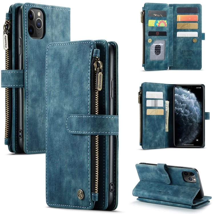 CaseMe-C30 PU + TPU Multifunctional Horizontal Flip Leather Case with Holder & Card Slot & Wallet & Zipper Pocket