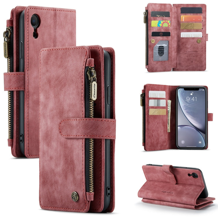 CaseMe-C30 PU + TPU Multifunctional Horizontal Flip Leather Case with Holder & Card Slot & Wallet & Zipper Pocket