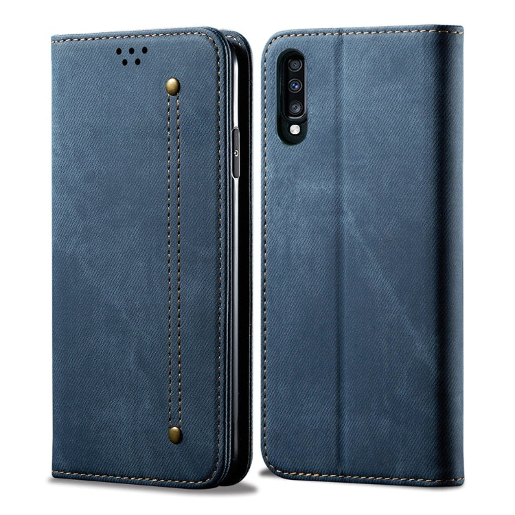 Denim Texture Casual Style Horizontal Flip Leather Case with Holder & Card Slots & Wallet