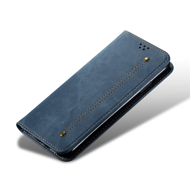 Denim Texture Casual Style Horizontal Flip Leather Case with Holder & Card Slots & Wallet