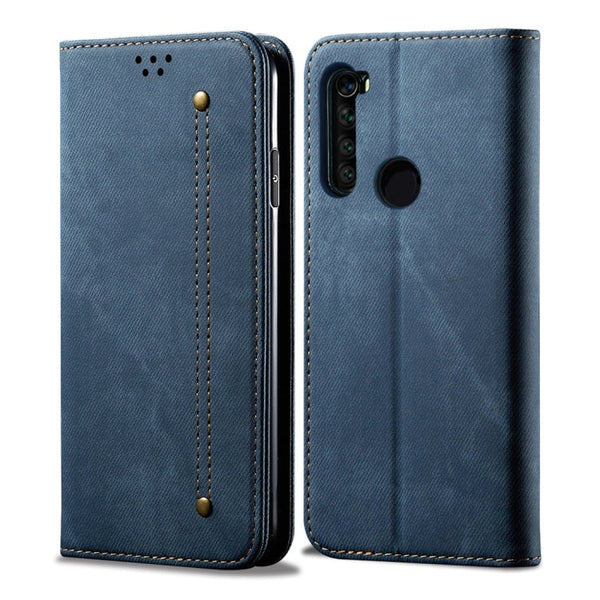 Denim Texture Casual Style Horizontal Flip Leather Case with Holder & Card Slots & Wallet