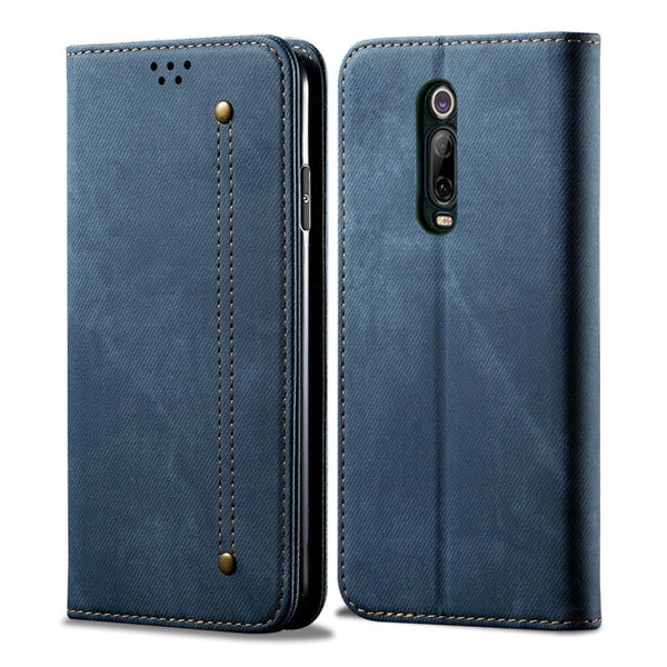 Denim Texture Casual Style Horizontal Flip Leather Case with Holder & Card Slots & Wallet