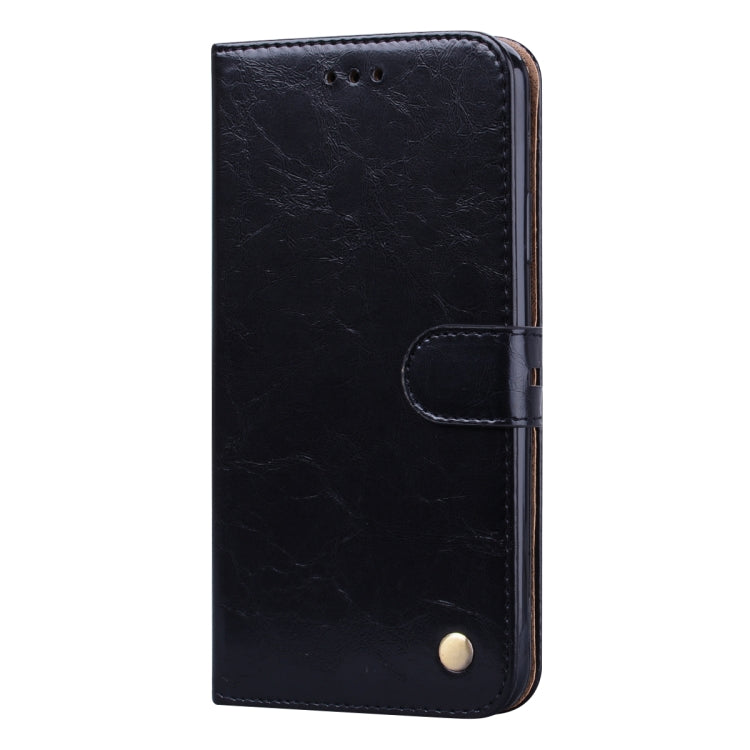 Business Style Oil Wax Texture Horizontal Flip Leather Case with Holder & Card Slots & Wallet