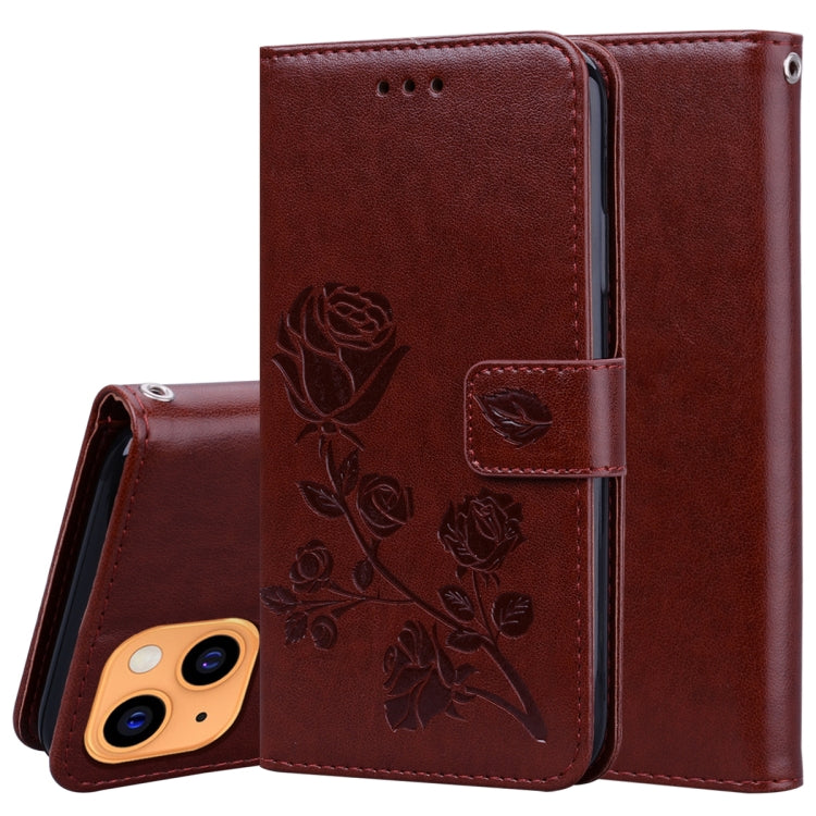 Rose Embossed Horizontal Flip PU Leather Case with Holder & Card Slots & Wallet
