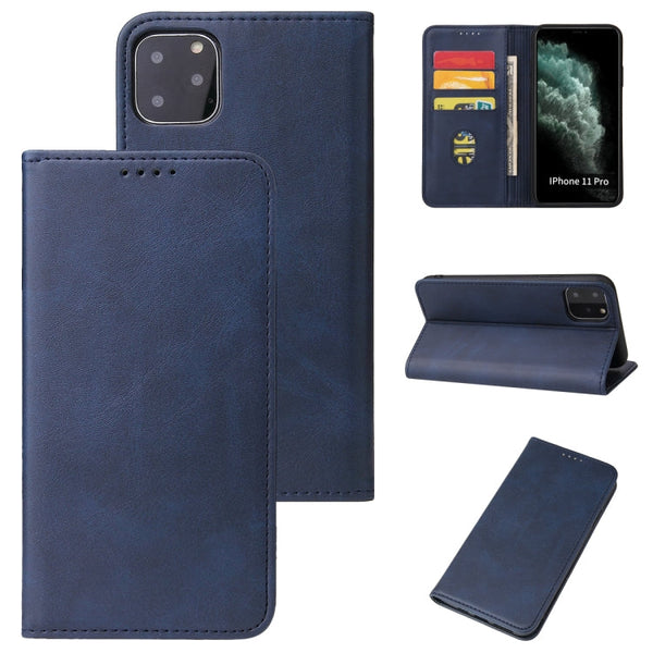 Calf Texture Magnetic Horizontal Flip Leather Case with Holder & Card Slots & Wallet