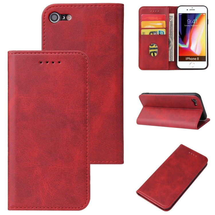 Calf Texture Magnetic Horizontal Flip Leather Case with Holder & Card Slots & Wallet