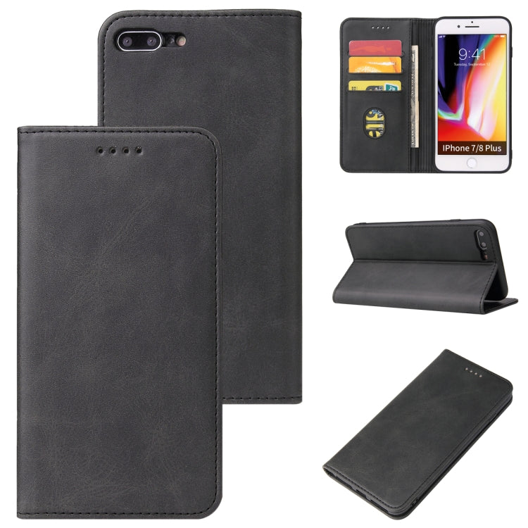 Calf Texture Magnetic Horizontal Flip Leather Case with Holder & Card Slots & Wallet