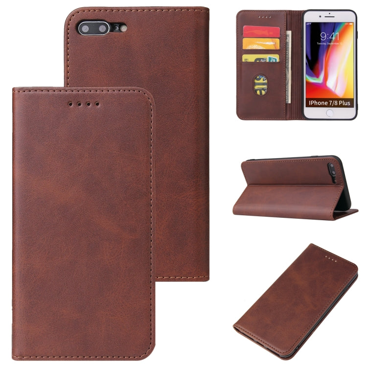 Calf Texture Magnetic Horizontal Flip Leather Case with Holder & Card Slots & Wallet