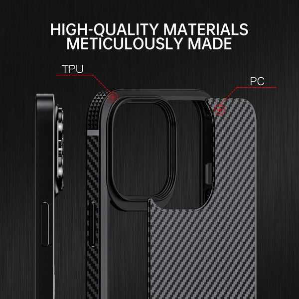iPAKY MG Series Carbon Fiber TPU + PC Shockproof Case, For iPhone 13 mini, For iPhone 13, For iPhone 13 Pro, For iPhone 13 Pro Max