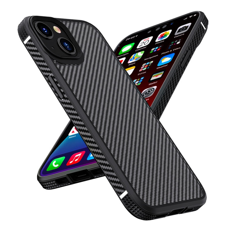 iPAKY MG Series Carbon Fiber TPU + PC Shockproof Case, For iPhone 13 mini, For iPhone 13, For iPhone 13 Pro, For iPhone 13 Pro Max