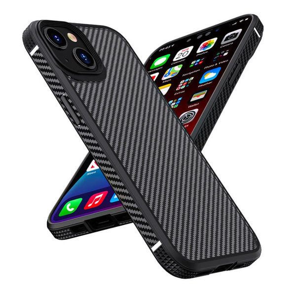 iPAKY MG Series Carbon Fiber TPU + PC Shockproof Case, For iPhone 13 mini, For iPhone 13, For iPhone 13 Pro, For iPhone 13 Pro Max