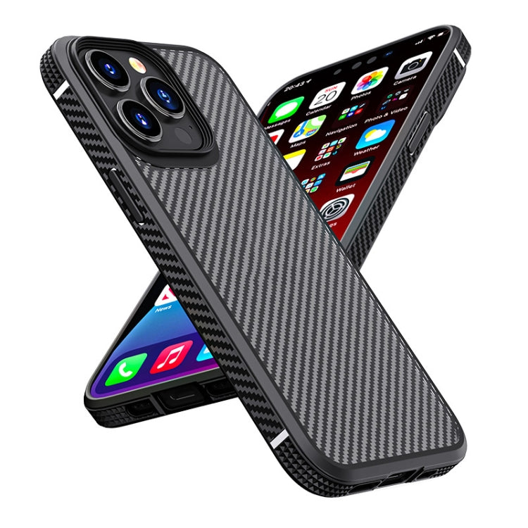 iPAKY MG Series Carbon Fiber TPU + PC Shockproof Case, For iPhone 13 mini, For iPhone 13, For iPhone 13 Pro, For iPhone 13 Pro Max
