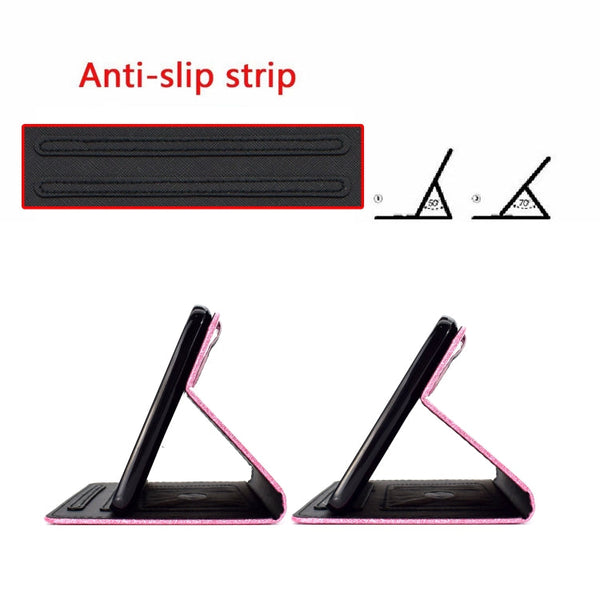 Varnish Glitter Powder Horizontal Flip Leather Case with Holder & Card Slot, For Huawei MediaPad M6 8.4, For Huawei MediaPad M6 10.8, For Huawei MediaPad T3 7.0, For Huawei MediaPad T3 10.0