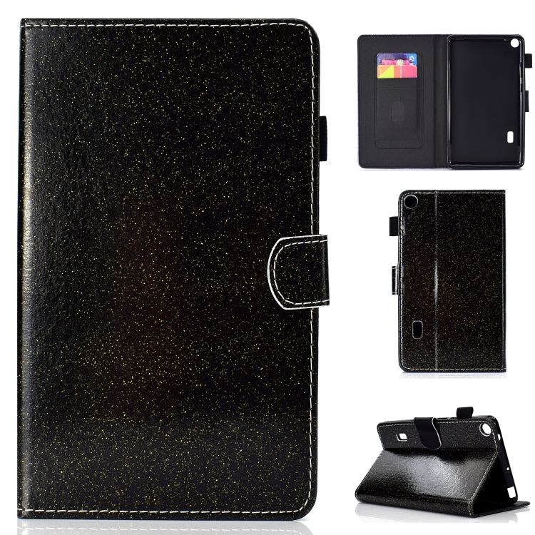 Varnish Glitter Powder Horizontal Flip Leather Case with Holder & Card Slot, For Huawei MediaPad M6 8.4, For Huawei MediaPad M6 10.8, For Huawei MediaPad T3 7.0, For Huawei MediaPad T3 10.0