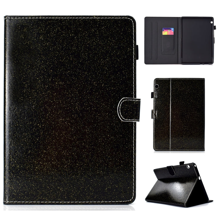 Varnish Glitter Powder Horizontal Flip Leather Case with Holder & Card Slot, For Huawei MediaPad M6 8.4, For Huawei MediaPad M6 10.8, For Huawei MediaPad T3 7.0, For Huawei MediaPad T3 10.0