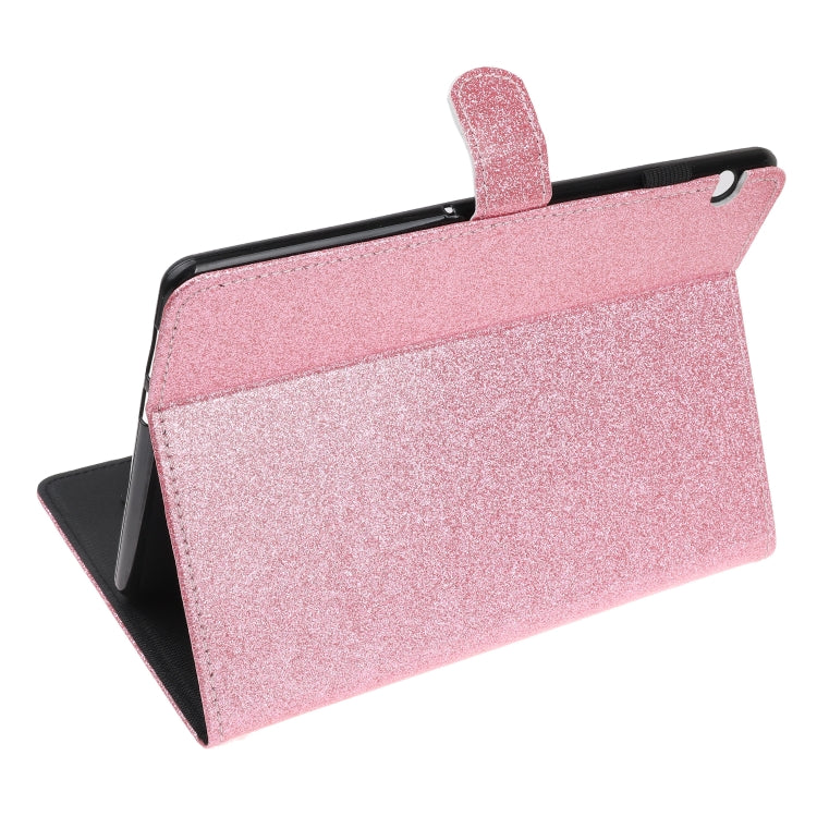Varnish Glitter Powder Horizontal Flip Leather Case with Holder & Card Slot, For Huawei MediaPad T5, For iPad 10.2 / 10.5, For iPad 2 / 3 / 4, For iPad Air / Air 2 / iPad 9.7