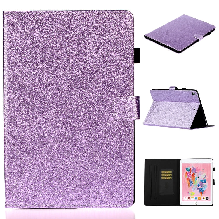 Varnish Glitter Powder Horizontal Flip Leather Case with Holder & Card Slot, For Huawei MediaPad T5, For iPad 10.2 / 10.5, For iPad 2 / 3 / 4, For iPad Air / Air 2 / iPad 9.7