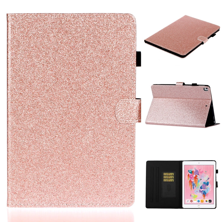 Varnish Glitter Powder Horizontal Flip Leather Case with Holder & Card Slot, For Huawei MediaPad T5, For iPad 10.2 / 10.5, For iPad 2 / 3 / 4, For iPad Air / Air 2 / iPad 9.7