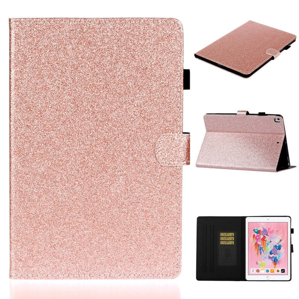 Varnish Glitter Powder Horizontal Flip Leather Case with Holder & Card Slot, For Huawei MediaPad T5, For iPad 10.2 / 10.5, For iPad 2 / 3 / 4, For iPad Air / Air 2 / iPad 9.7