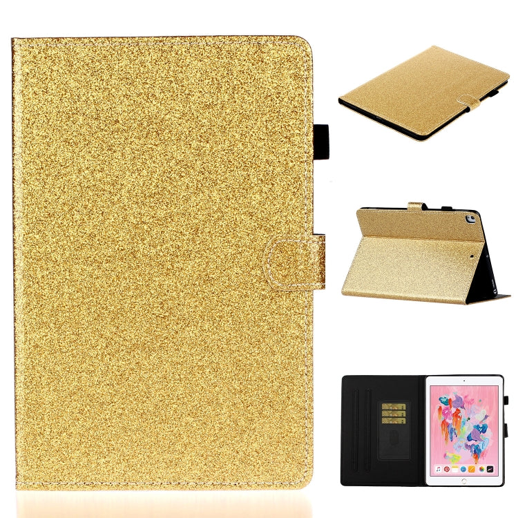 Varnish Glitter Powder Horizontal Flip Leather Case with Holder & Card Slot, For Huawei MediaPad T5, For iPad 10.2 / 10.5, For iPad 2 / 3 / 4, For iPad Air / Air 2 / iPad 9.7