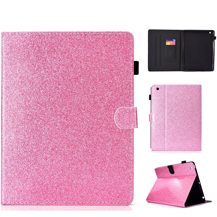 Varnish Glitter Powder Horizontal Flip Leather Case with Holder & Card Slot, For Huawei MediaPad T5, For iPad 10.2 / 10.5, For iPad 2 / 3 / 4, For iPad Air / Air 2 / iPad 9.7